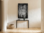 Bare Branches Mirrored landscape canvas print on the wall of a hallway