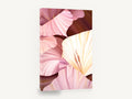 Blush Gladioli Close-Up, pink and cream gladiolus floral painting, floral canvas wall art print ready to hang
