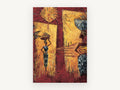 Basket Carriers at Dusk, vintage canvas wall art print, front view