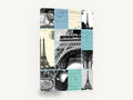 Paris Postcard Collage, eiffel tower postcard collage, city canvas wall art print ready to hang