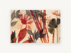 Pressed Garden Silhouettes, floral canvas wall art print, front view