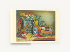 Native Blooms and Old Tins, australian native flowers vintage tins still life, floral canvas wall art print ready to hang