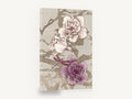 Gilded Peony Dragonfly, pink peony and dragonfly illustration, floral canvas wall art print ready to hang