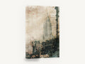 Chrysler Spire Collage, new york chrysler building vintage collage, city canvas wall art print ready to hang