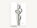 Grey Oat Grass Study, oat grass x-ray black and white, floral canvas wall art print ready to hang