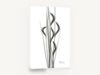 Grey Oat Grass Study, oat grass x-ray black and white, floral canvas wall art print ready to hang