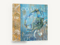 Blue Crab Coastal Panel, blue crab coastal typography, coastal canvas wall art print ready to hang