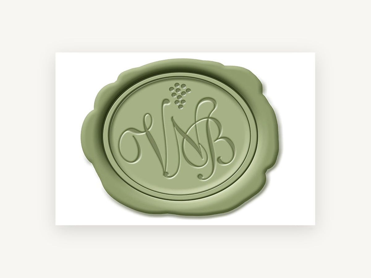 Sage Vine Seal, kitchen canvas wall art print, front view