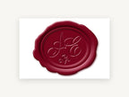 Burgundy Wax Seal, kitchen canvas wall art print, front view