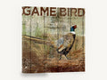 Rustic Ring-Necked Pheasant, pheasant rustic timber sign illustration, animal canvas wall art print ready to hang