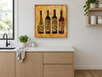 Four Varietals Lineup kitchen canvas print on the wall of a kitchen