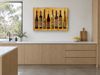 Cellar Lineup kitchen canvas print on the wall of a kitchen