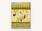 Olive Branch Puglia, floral canvas wall art print, front view