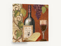 Le Vin de Renommée, vintage bordeaux wine and cheese, stretched canvas wall art print ready to hang