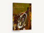 Saddle and Lasso Quote, horse saddle rope quote artwork, animal canvas wall art print ready to hang