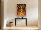 Amazon Queen Beer kitchen canvas print on the wall of a hallway