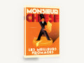 Monsieur Fromage Poster, monsieur cheese vintage poster kitchen, kitchen canvas wall art print ready to hang