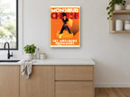 Monsieur Fromage Poster kitchen canvas print on the wall of a kitchen