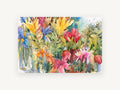 Garden Bouquet Burst, floral canvas wall art print, front view