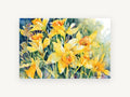 Daffodil Gathering, floral canvas wall art print, front view