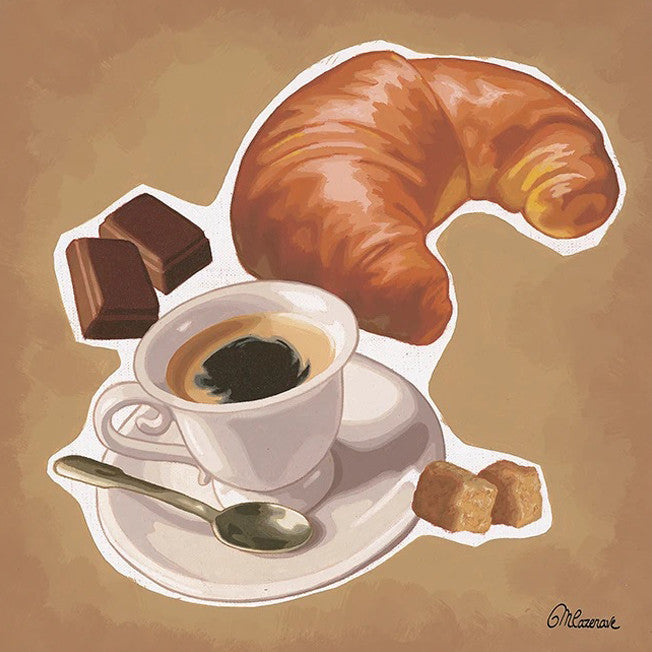 A Croissant Wall Art Print