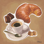 A Croissant Wall Art Print