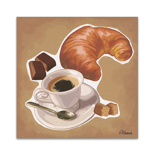 A Croissant Wall Art Print