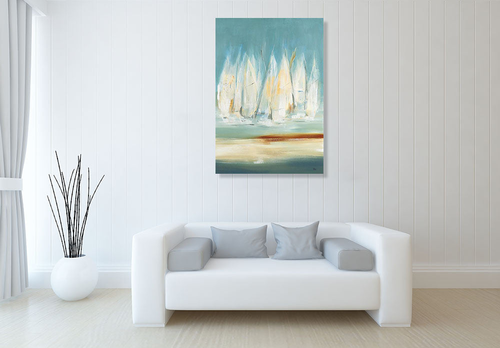A Day to Sail I Wall Art Print, Lisa Ridgers on the wall