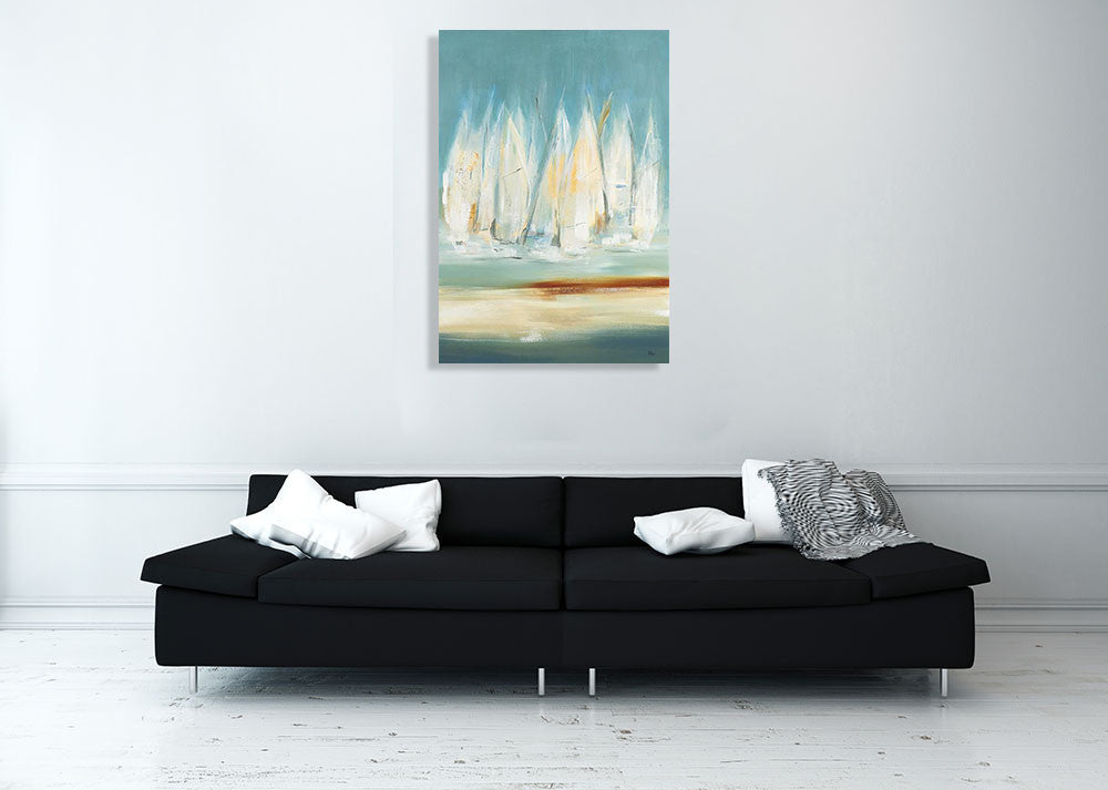 A Day to Sail I Wall Art Print, Lisa Ridgers on the wall