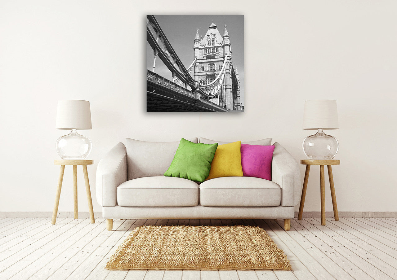 A London Tower Bridge Wall Art Print on the wall