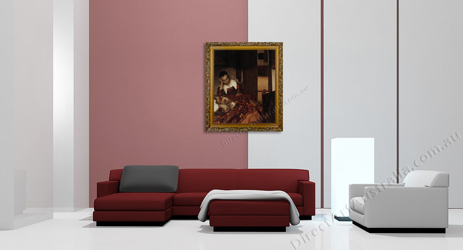 A Woman Asleep at a Table on the wall