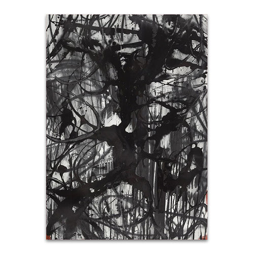 Abstract Calligraphy Ink Wall Art Print