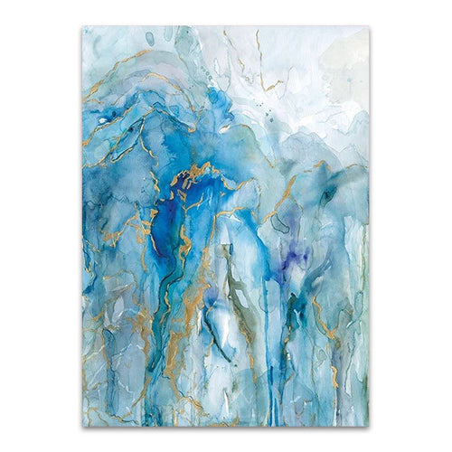 Abstract Lapis Wall Art Print