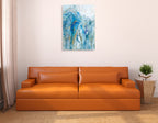 Abstract Lapis Wall Art Print on the wall