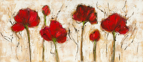 Abstract Poppy Wall Art Print 