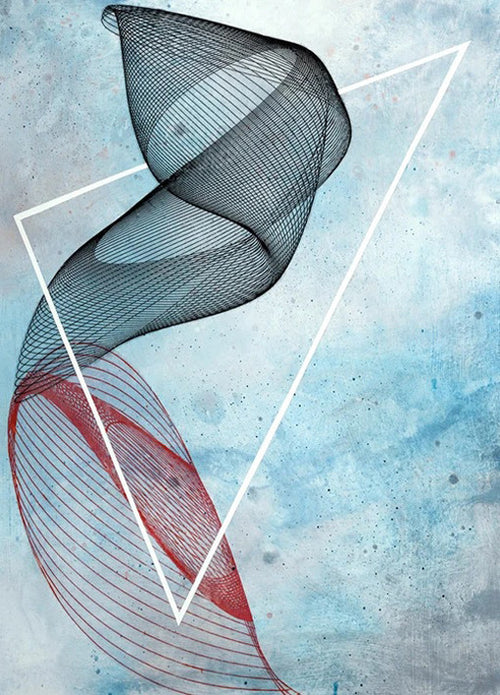 Abstract Spirograph II Wall Art Print