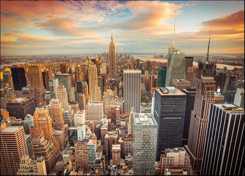 Aerial View of New York City Wall Print