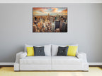 Aerial View of New York City Wall Print on the wall