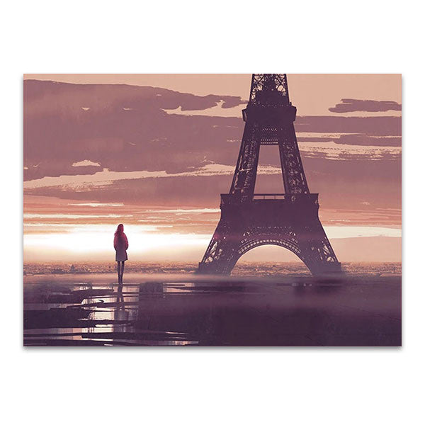 Alone in Paris Wall Art Print