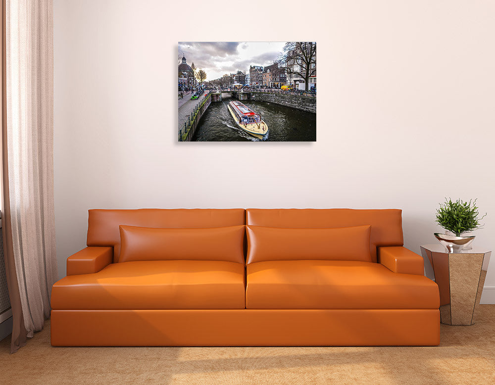 Amsterdam City Wall Art Print on the wall