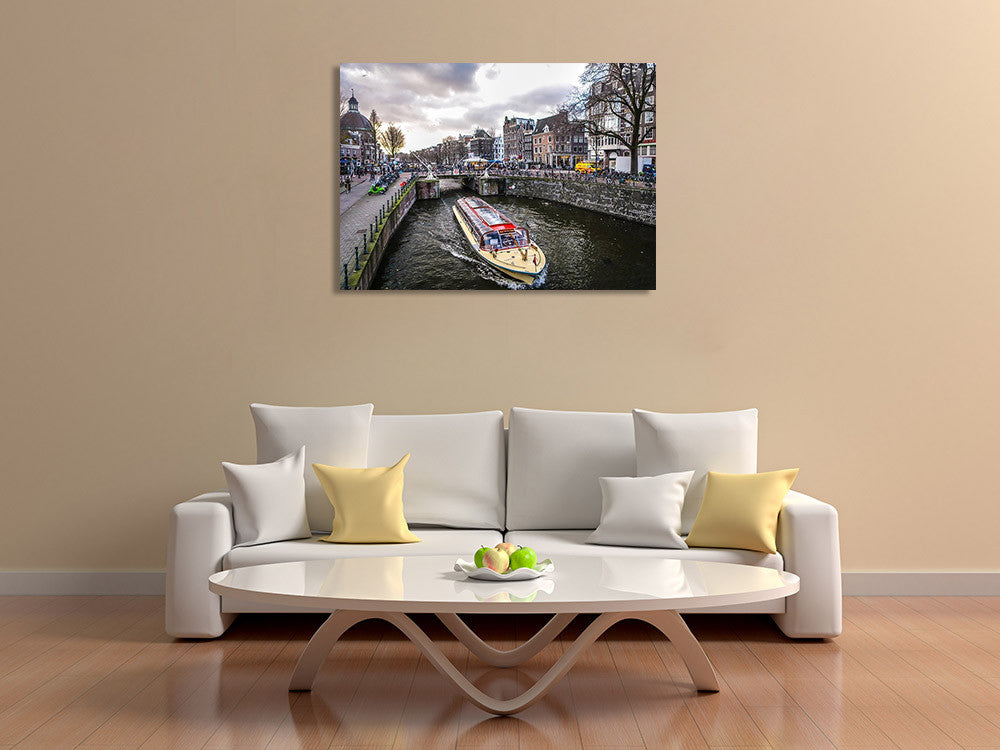Amsterdam City Wall Art Print on the wall