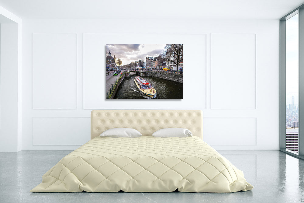 Amsterdam City Wall Art Print on the wall