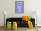 Angels Love Wall Art Print on the wall