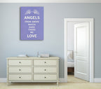 Angels Love Wall Art Print on the wall
