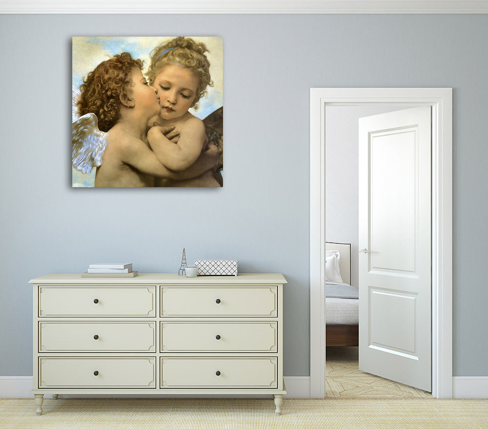 Angels and Cupids Wall Art Print on the wall