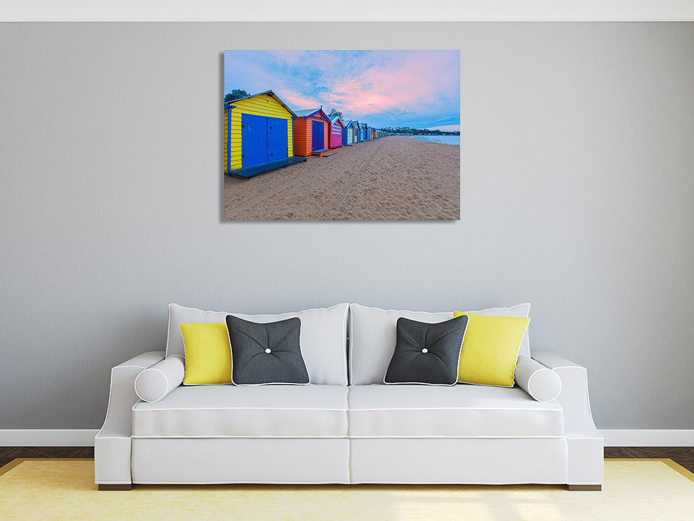 Australia Brighton Beach Wall Art Print on the wall