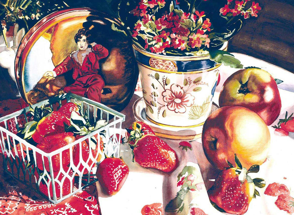  Apple and Strawberry Wall Art Print