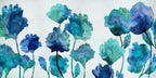 Aqua Blossom Wall Art Print
