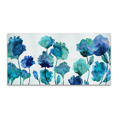 Aqua Blossom Wall Art Print
