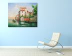 Aqua on the wall
